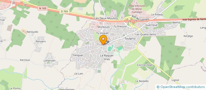 localisation de l'entreprise MADAME KATY REINHARD  PLOEREN