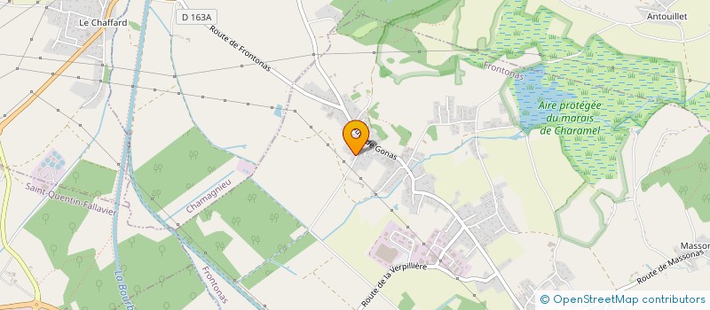 localisation de l'entreprise MADAME KATY ROCHER  FRONTONAS