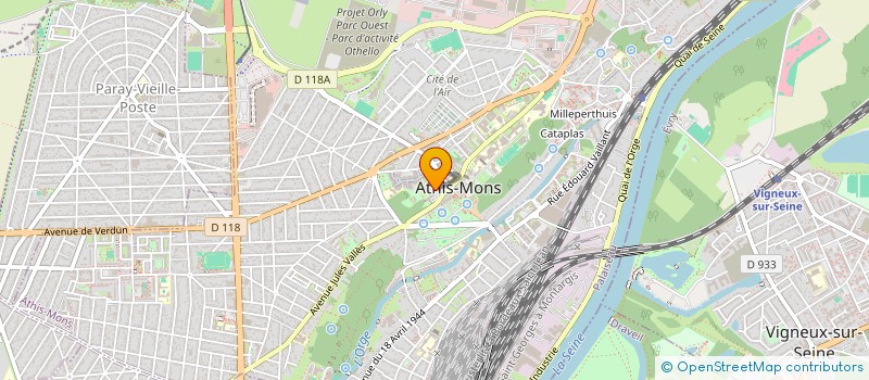 localisation de l'entreprise MADAME KATY RONCADIN à ATHIS-MONS