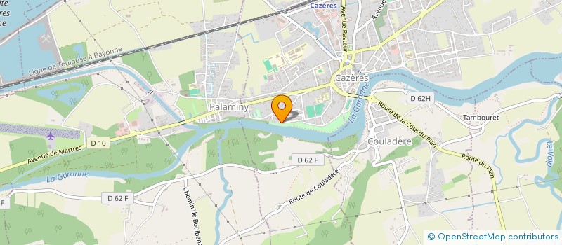 localisation de l'entreprise MADAME KATY VERNEAU  CAZERES