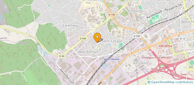 localisation de l'entreprise MADAME KAWTAR AARAB  NIMES