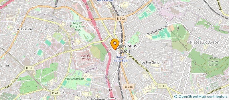 localisation de l'entreprise MADAME KAWTAR ARBANI à ROSNY-SOUS-BOIS
