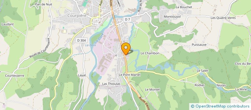 localisation de l'entreprise MADAME KAWTAR CHANOU à COURPIERE