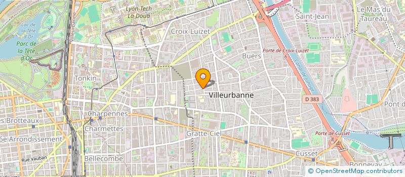 localisation de l'entreprise MADAME KAWTAR DERRAR  VILLEURBANNE