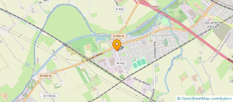 localisation de l'entreprise MADAME KAWTAR KOUCHTIR  ERQUINGHEM-LYS