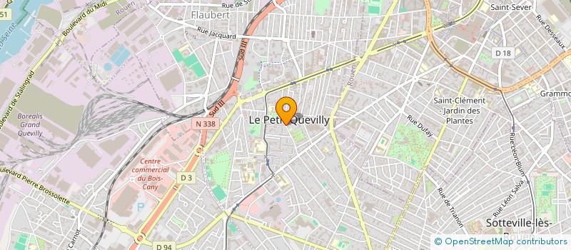 localisation de l'entreprise MADAME KAWTAR YORO à LE PETIT-QUEVILLY