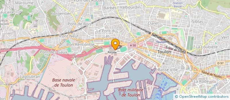 localisation de l'entreprise MADAME KAYCI OZIER LAFONTAINE  TOULON