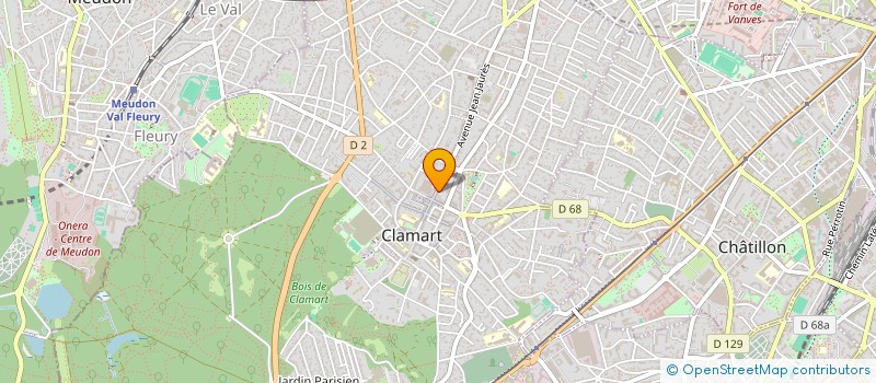localisation de l'entreprise MADAME KAYE BAUDINETTE  CLAMART