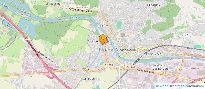 localisation de l'entreprise MADAME KAYELE KONE  BONNEVILLE