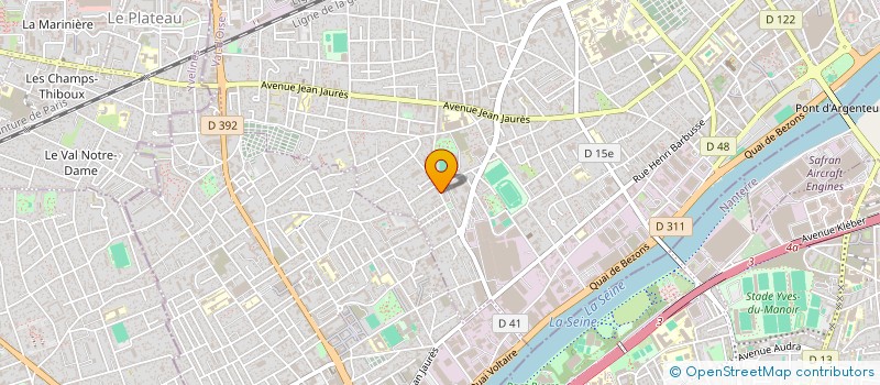 localisation de l'entreprise MADAME KAYI AMOUZOUGAN  ARGENTEUIL