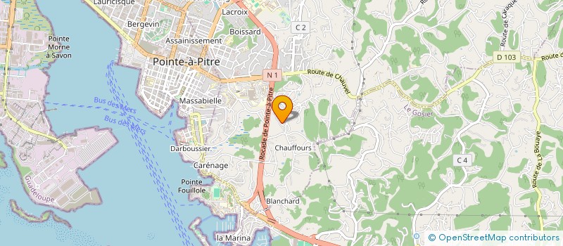 localisation de l'entreprise MADAME KAYZA GREGOIRE  LES ABYMES