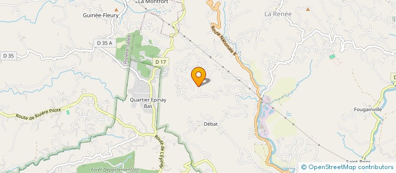 localisation de l'entreprise MADAME KAZYA EDGARD  RIVIERE PILOTE