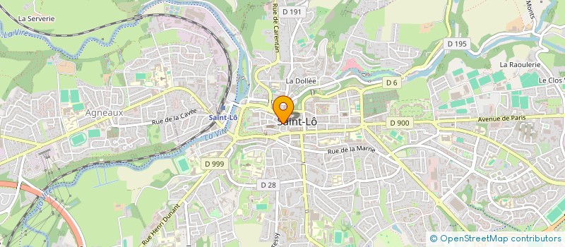 localisation de l'entreprise MADAME KCENIA PEROVIC  SAINT-LO