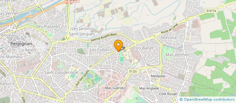 localisation de l'entreprise MADAME KEANU DUREL  PERPIGNAN