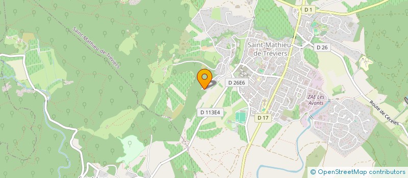 localisation de l'entreprise MADAME KEDSARA KERDMONGKOL  SAINT-MATHIEU-DE-TREVIERS