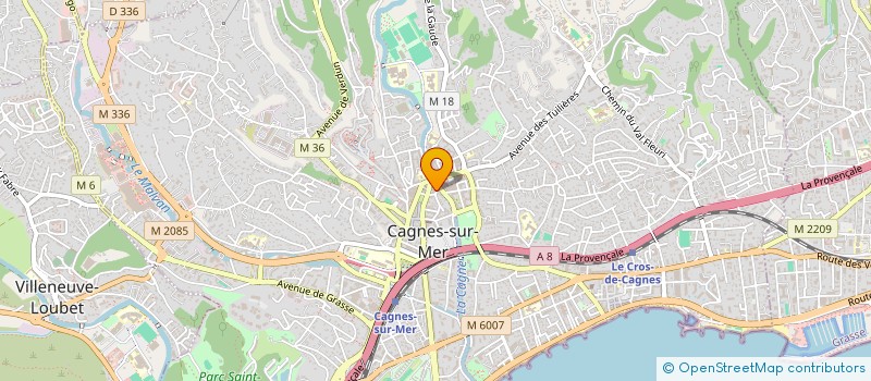 localisation de l'entreprise MADAME KEDY ETOMO BENGONO à CAGNES-SUR-MER