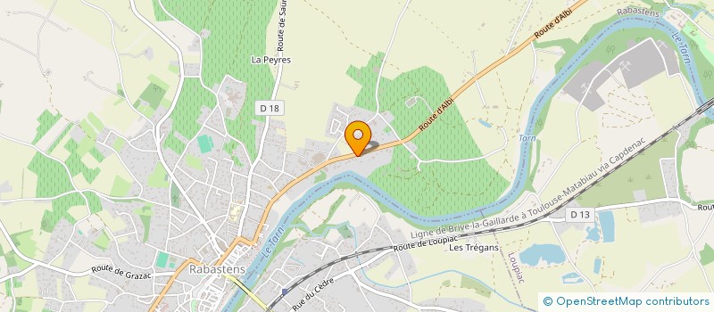 localisation de l'entreprise MADAME KEIKO YAMAGUCHI  RABASTENS