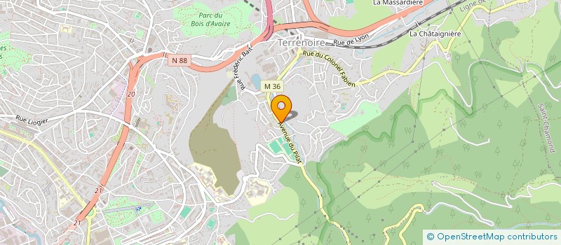 localisation de l'entreprise MADAME KEINA RACHEDI  SAINT-ETIENNE