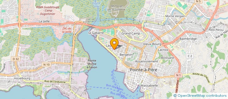 localisation de l'entreprise MADAME KEITH BARBIN  POINTE-A-PITRE