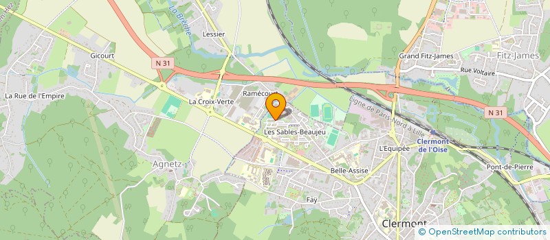 localisation de l'entreprise MADAME KEITH LOKOSINA  CLERMONT