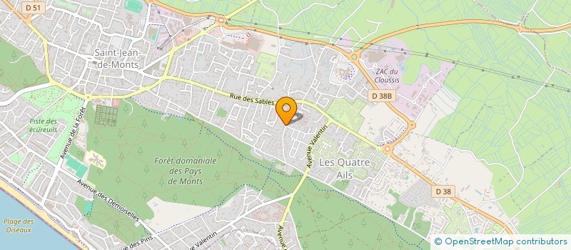 localisation de l'entreprise MADAME KELIANE ARNOUIL  SAINT-JEAN-DE-MONTS