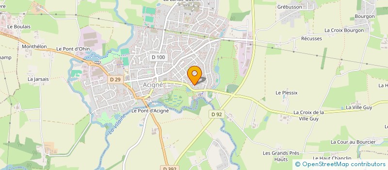 localisation de l'entreprise MADAME KELIG CORRE  ACIGNE