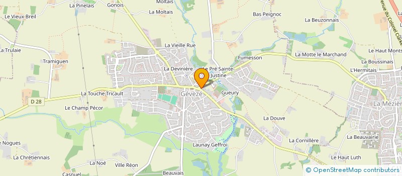 localisation de l'entreprise MADAME KELIG DEROINE  GEVEZE