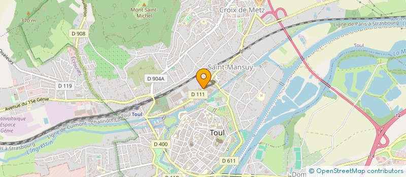 localisation de l'entreprise MADAME KELLIE LEDRICH  TOUL