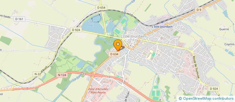 localisation de l'entreprise MADAME KELLY ABAT  L'ISLE-JOURDAIN