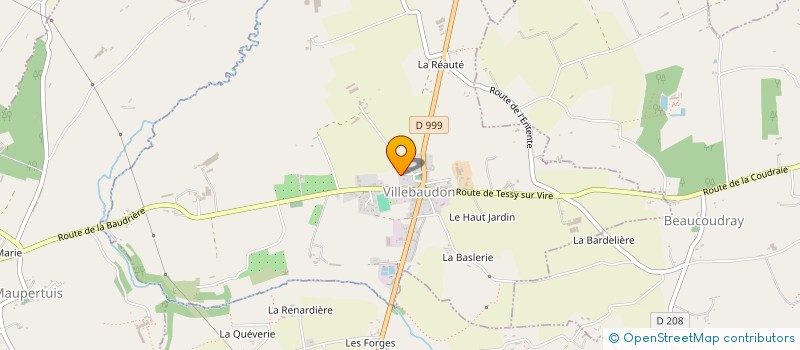 localisation de l'entreprise MADAME KELLY ANDRE  VILLEBAUDON