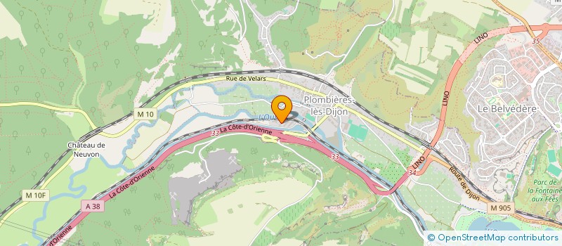 localisation de l'entreprise MADAME KELLY BAIAMONTE  PLOMBIERES-LES-DIJON