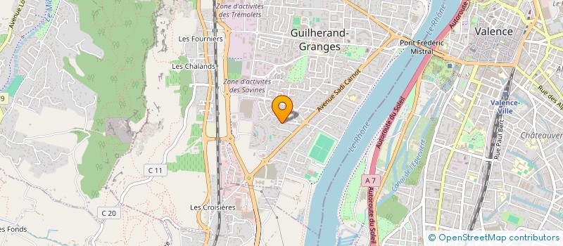 localisation de l'entreprise MADAME KELLY BAIGNEAUX MARTIN  GUILHERAND-GRANGES