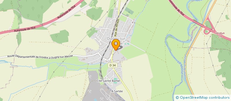 localisation de l'entreprise MADAME KELLY BARAQUIN  DUGNY-SUR-MEUSE