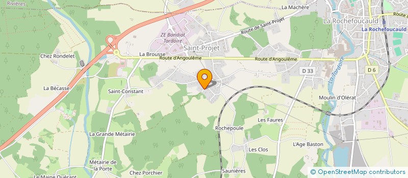 localisation de l'entreprise MADAME KELLY BENITO à LA ROCHEFOUCAULD-EN-ANGOUMOIS