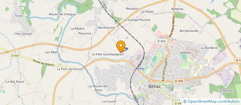 localisation de l'entreprise MADAME KELLY BENSON à BELLAC