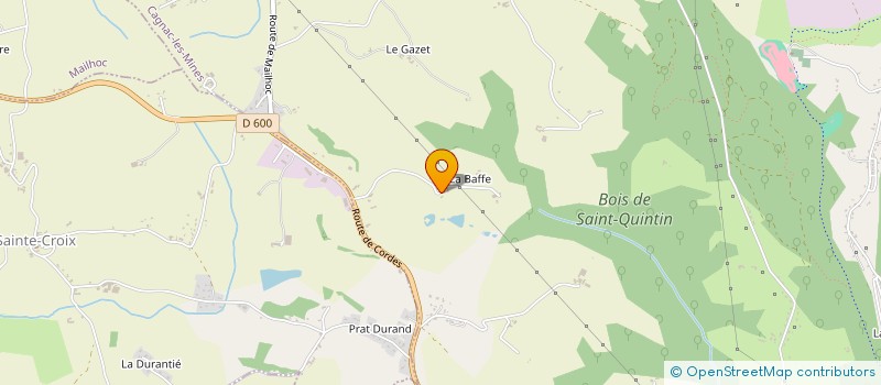 localisation de l'entreprise MADAME KELLY BOURGE  CAGNAC-LES-MINES