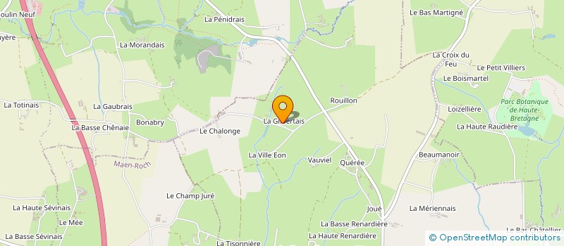 localisation de l'entreprise MADAME KELLY BOURGEON  SAINT-GERMAIN-EN-COGLES