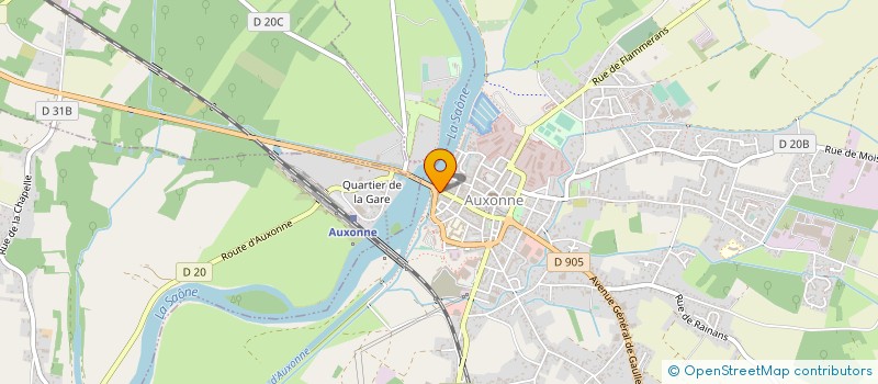 localisation de l'entreprise MADAME KELLY CARTON  AUXONNE