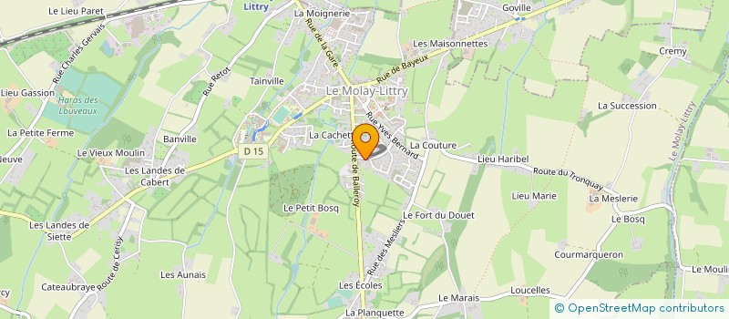 localisation de l'entreprise MADAME KELLY COCHEREL  LE MOLAY-LITTRY