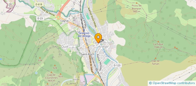 localisation de l'entreprise MADAME KELLY COMAS à TARASCON-SUR-ARIEGE
