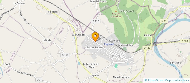 localisation de l'entreprise MADAME KELLY COUTAC  PUYBRUN