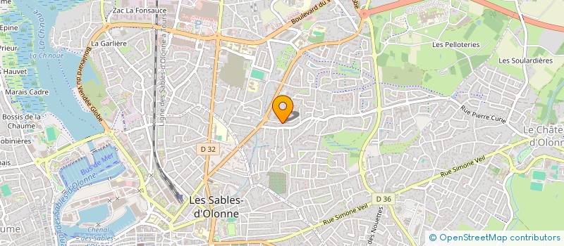 localisation de l'entreprise MADAME KELLY CROUZILLE à LES SABLES D'OLONNE