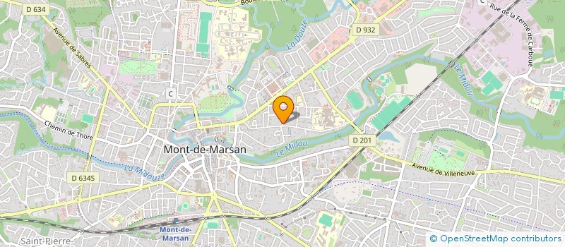 localisation de l'entreprise MADAME KELLY DANEDE  MONT-DE-MARSAN