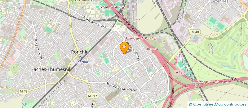 localisation de l'entreprise MADAME KELLY DELAPLANE  RONCHIN