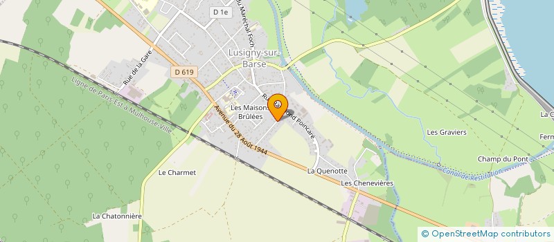 localisation de l'entreprise MADAME KELLY DELAPORTE  LUSIGNY-SUR-BARSE