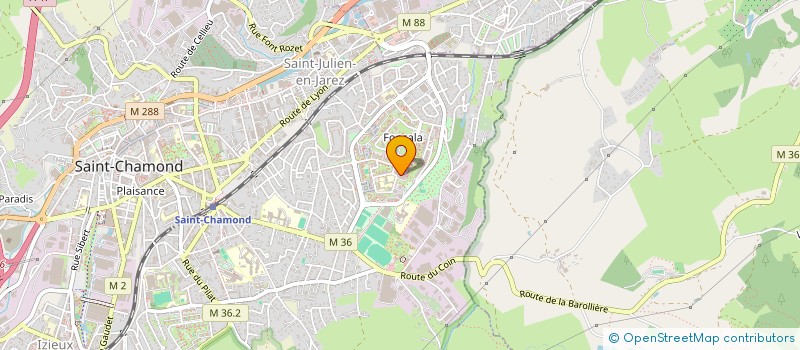 localisation de l'entreprise MADAME KELLY DORIER  SAINT-CHAMOND