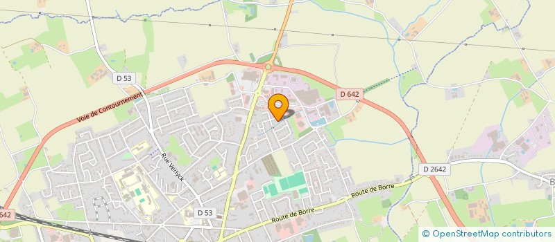 localisation de l'entreprise MADAME KELLY DUCHEMIN  HAZEBROUCK