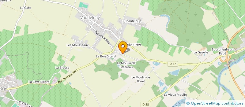 localisation de l'entreprise MADAME KELLY FOURNIER  VAUDELNAY