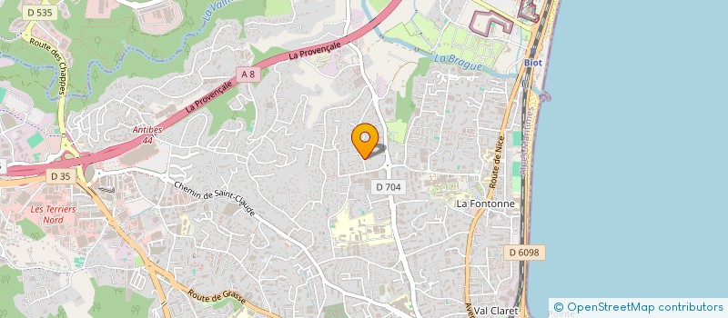localisation de l'entreprise MADAME KELLY FREMONT à ANTIBES