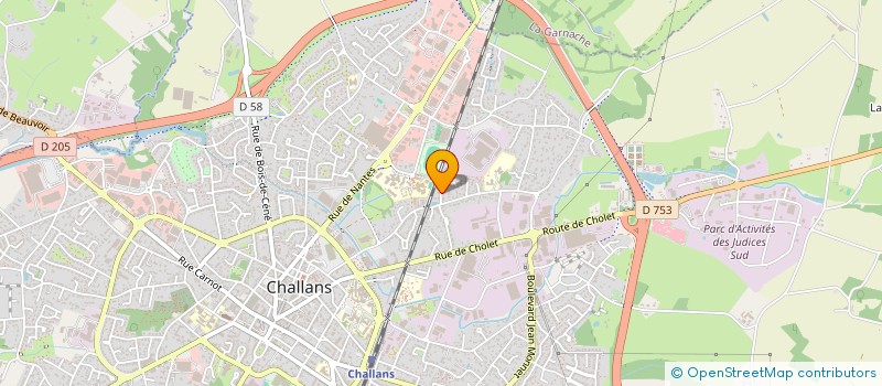 localisation de l'entreprise MADAME KELLY FROGER  CHALLANS